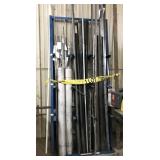 rack and contents: tubing square stock rack and contents: tubing square stock