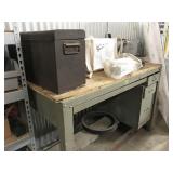 workbench, toolbox, parts