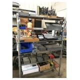shelf and contents: drills, mills, taps, tap shelf and contents: drills, mills, taps, tap