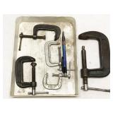 assorted c-clamps