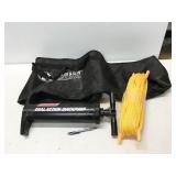 air pump, rope, bag air pump, rope, bag