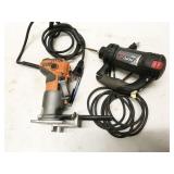 Ridgid R2401 compact router, Bosch RotoZip RZ2