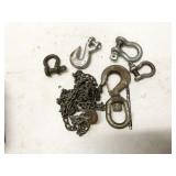hooks, chain, shackles hooks, chain, shackles
