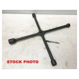 27.5" heavy duty 4-way lug wrench in box