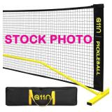 A11N portable pickleball net with carry bag, open