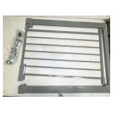 Babelio safety gate, 30"high, fits 26"-29", grey,