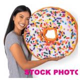 Much Comfort medium donut pillow, still