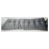 gray wedge pillow, about 6