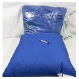 pair Oeko-Tex 26" feather throw pillows, no box -