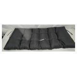 black back cushion, approx 49" wide x 20" tall,