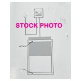 automatic chicken coop door, not tested, open box