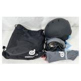 Odoland ski/snow helmet and goggles, helmet size