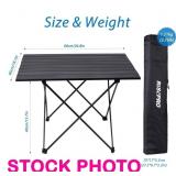 RisePro camp table, approx 27"x18", open box -