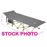 Sportneer folding camp cot, m#Y21-80600-42, open