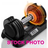 Lusper adjustable dumbbell, 5-25lbs, we opened