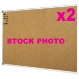 NO SHIPPING: pair of Lockways 48"x36" cork board,