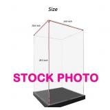 NO SHIPPING: acrylic display case, open box but
