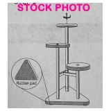 3-tiered black plant stand, open box but appears