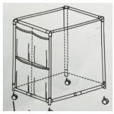 pool toy storage mesh bin, open box but appears