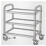 3-tier utility cart, we opened box to verify