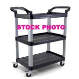 NO SHIPPING: heavy duty utility cart, open box