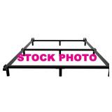 NO SHIPPING: Dtig queen 7" metal bed frame, open