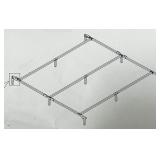 NO SHIPPING: A0810 queen 7" metal bed frame, open
