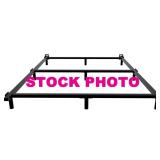 NO SHIPPING: Dtig queen 7" metal bed frame, open