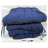 4pc navy seat cushions, no box - Amazon item