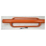 NO SHIPPING: orange fence post driver, heavy,