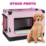 Hawsaiy 36" foldable dog crate, we opened box to