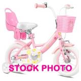 Glerc 14" bike with training wheels, we opened