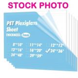 NO SHIPPING: 5pack Art3D PET clear plexiglass