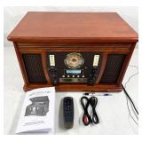 NO SHIPPING: Victrola wooden music center with