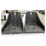 NO SHIPPING: pair of marine bucket seat shells