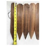 wood edging, 12" tall x 80" long, open box -