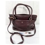 vintage Etienne Aigner leather tote handbag in