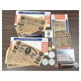 tokens, novelty Nixon "penny", slugs,