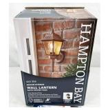 NEW Hampton Bay wall lantern, color is Rustic