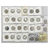 27pc assorted Indian Head Buffalo nickels