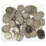 46pc assorted Indian Head Buffalo nickels: