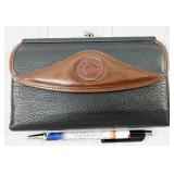 Dooney & Bourke leather clutch wallet in black