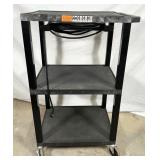 NO SHIPPING: The Tuffy plastic rolling av cart,