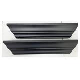 pair of 23" black shelves