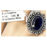 NEW costume ring, size 8, color is "Blue