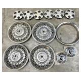 hubcaps (Cadillac) and centers (GM)