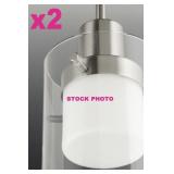 pair of NEW Progress Lighting led pendant light
