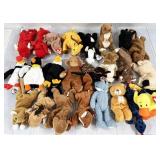 74pc assorted 1993-2000 Ty Beanie Babies, all