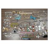 assorted costume jewelry