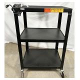 NO SHIPPING: Bretford metal rolling av cart,
